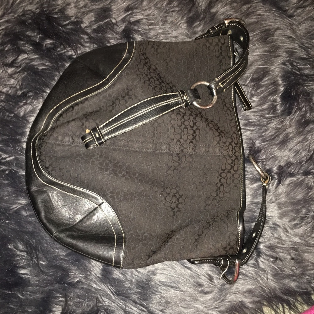 Black coach purse